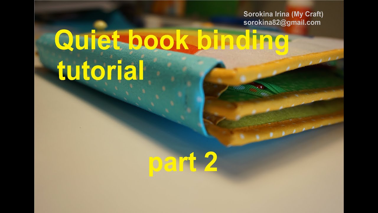 Quiet book binding tutorial. Part 2