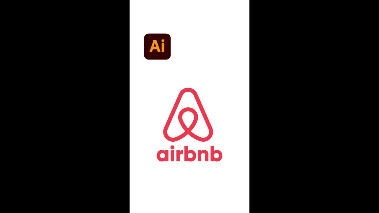 How to Create Airbnb Golden ratio Logo Design - Adobe Illustrator tips #shorts - Design.lk