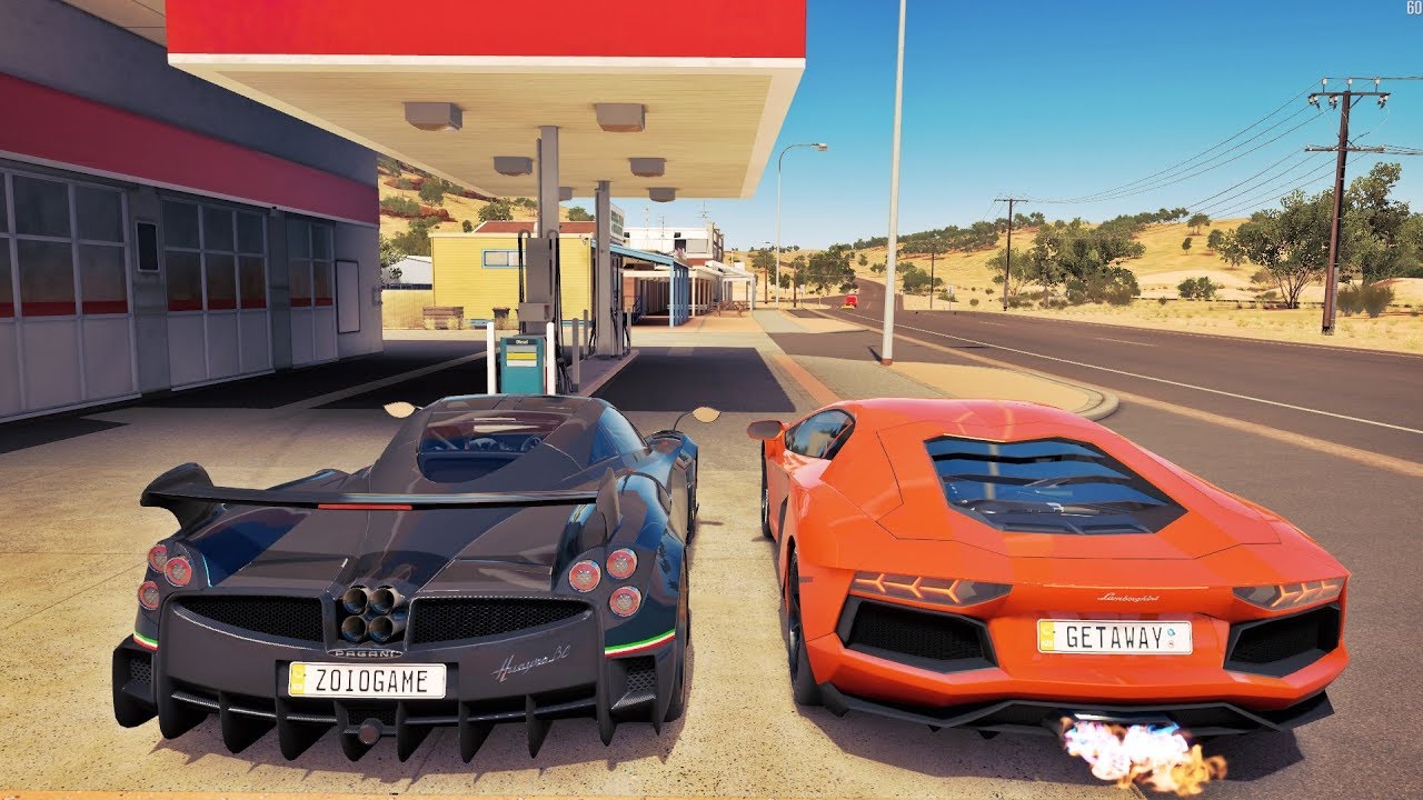 Lamborghini Aventador VS Pagani Huayra - Forza Horizon 3 Online - GoPro - G27 ‹ ZoiooGamer ›