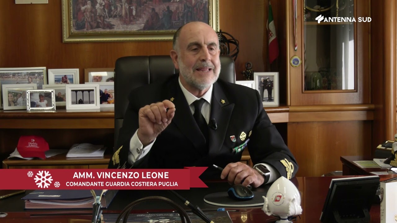 AUGURI ISTITUZIONALI 2023 - AMMIRAGLIO VINCENZO LEONE,  COMANDANTE GUARDIA COSTIERA PUGLIA