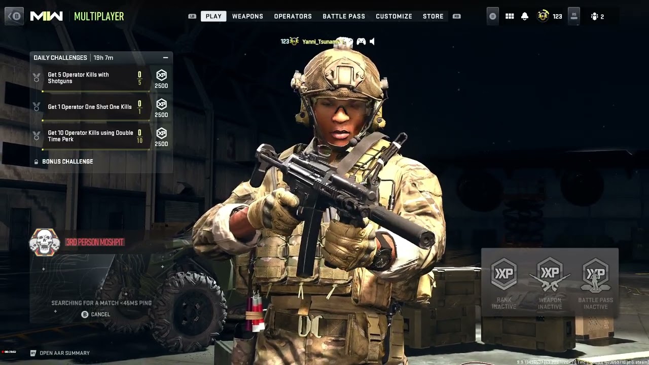 COD MW2 3rd person gameplay