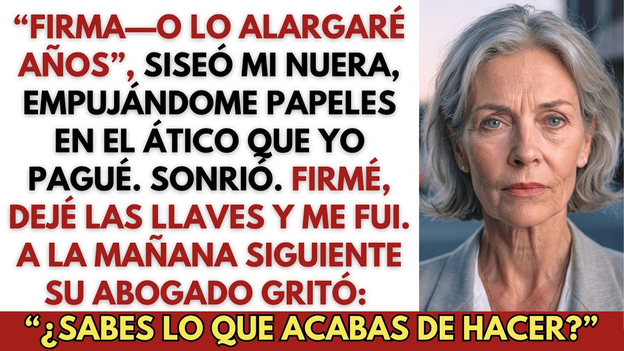 Mi hijo y mi nuera me obligaron a firmar mi ático de $2.3M—hasta que su abogado habló