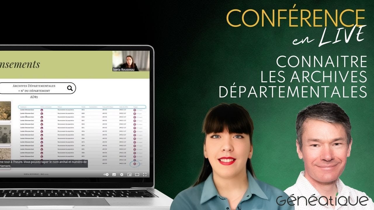 Conférence Connaître les archives départementales