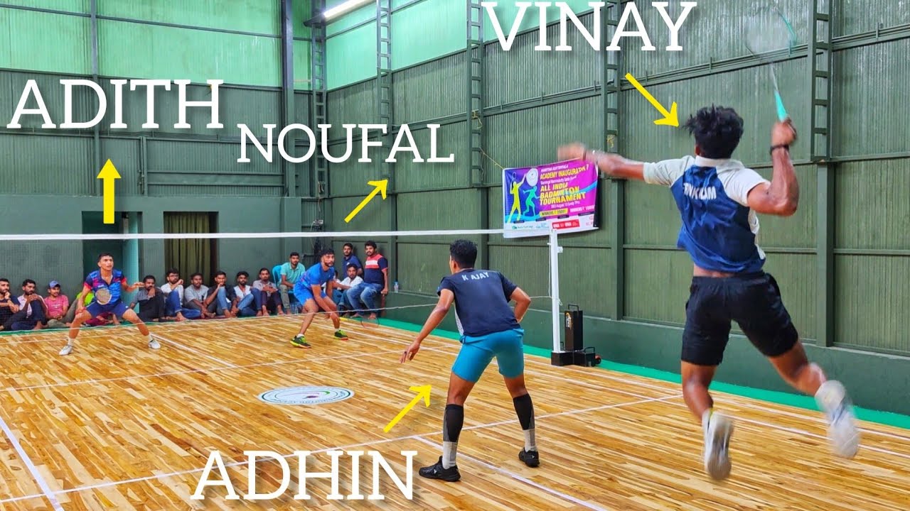 ADHIN/VINAY Vs ADITH/NOUFAL :SEMI : 16th ALL INDIA OPEN BADMINTON TOURNAMENT KUTTIPPALA, MALAPPURAM