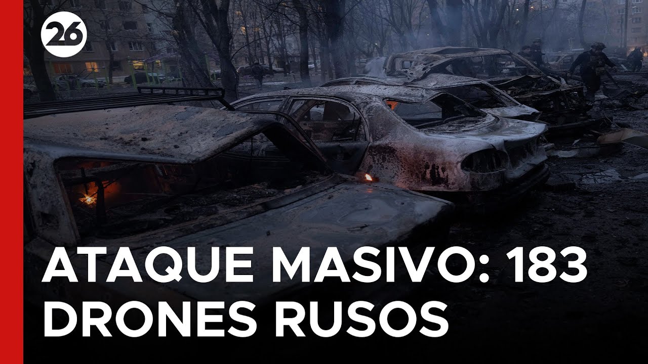 🇷🇺 RUSIA LANZÓ UN ATAQUE NOCTURNO | Las defensas aéreas de Kiev neutralizaron 156 aeronaves