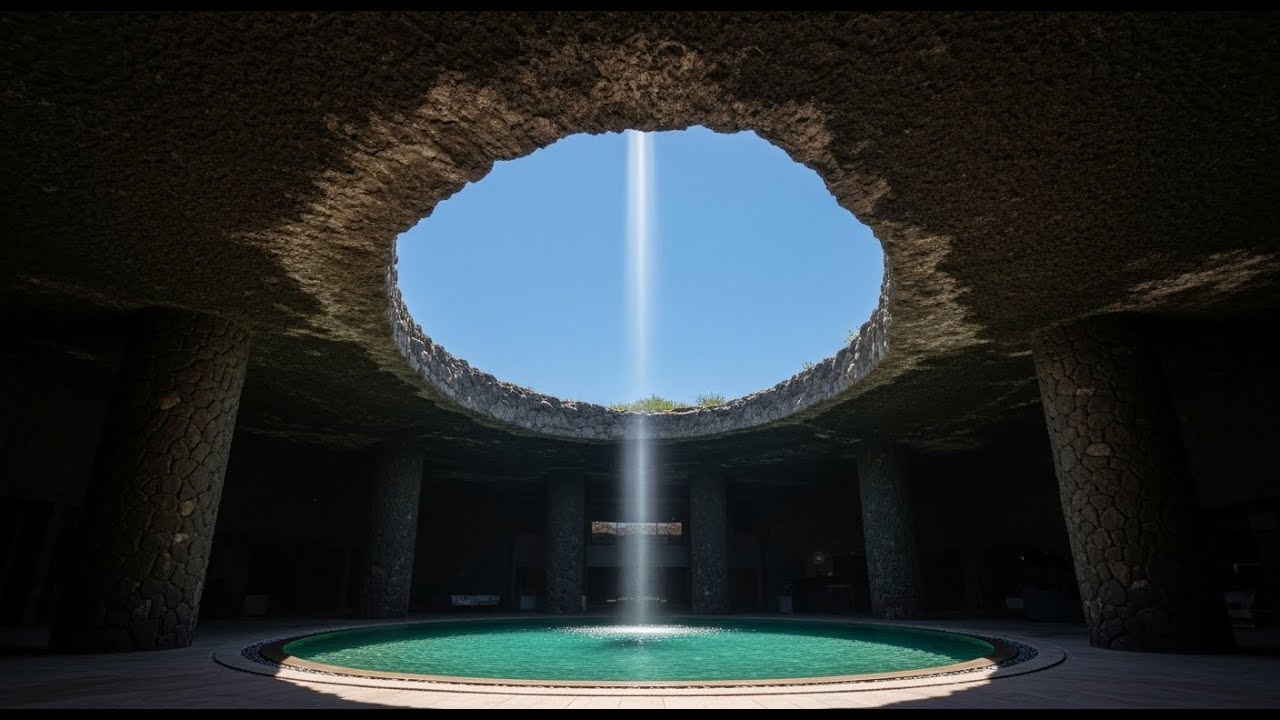 100 Days Building a Modern Cave House With Open-Sky Pool