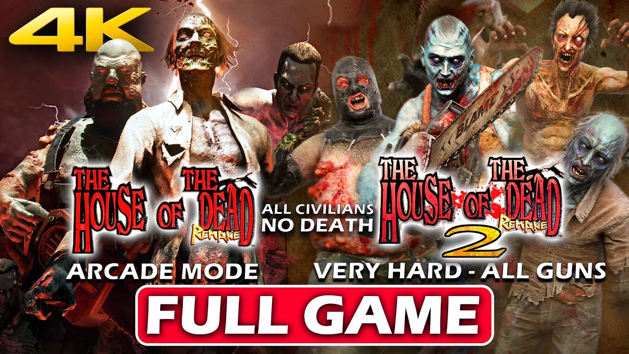 THE HOUSE OF THE DEAD 1 & 2 REMAKE CO-OP Gameplay Walkthrough FULL GAME (4K 60FPS PC) No Commentary