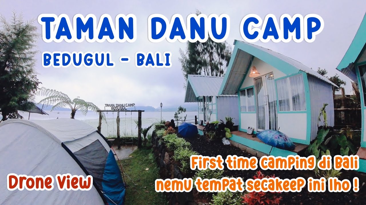 Taman Danu Camp Bedugul - Bali | covered a fog and strong winds #raincamping #campinggroundbali