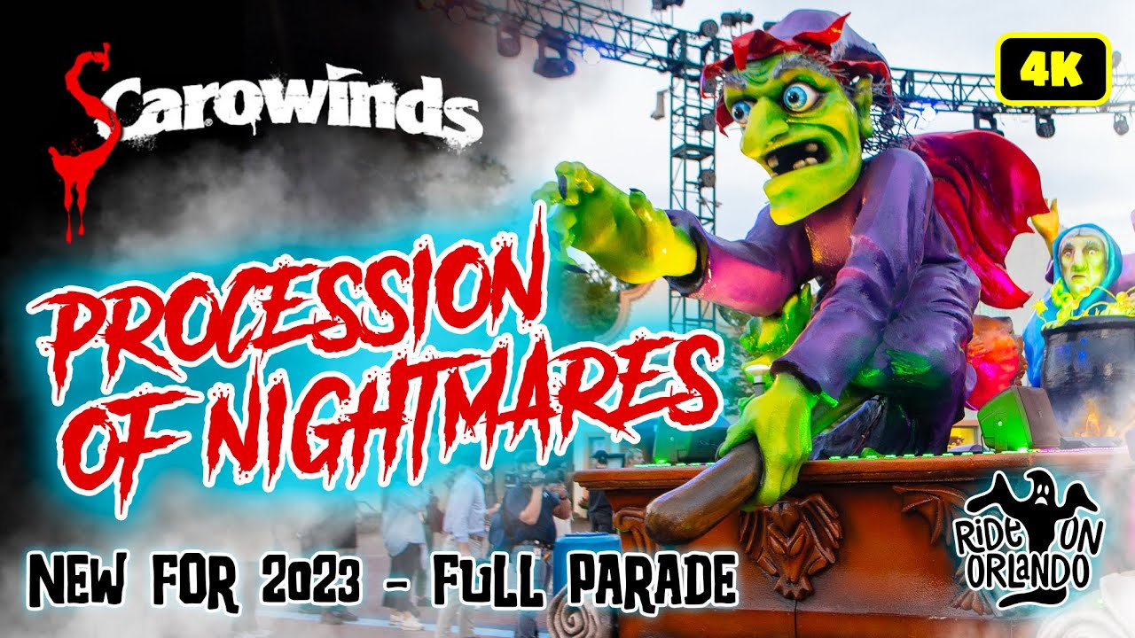 Scarowinds Processions Of Nightmares - Carowinds Halloween Parade - New For 2023!
