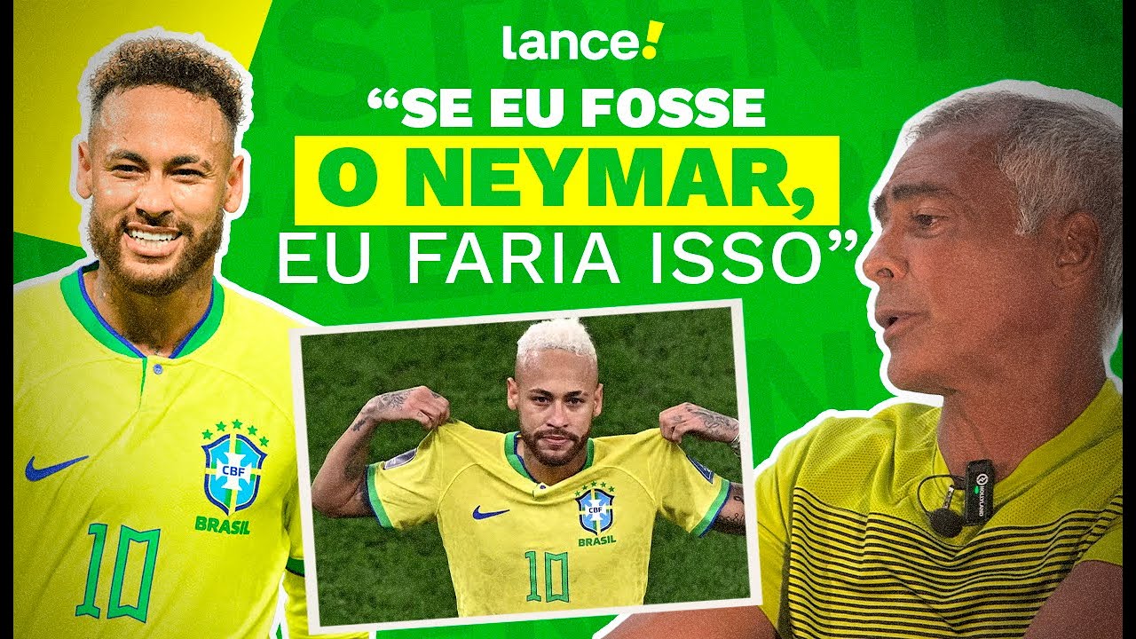 ROM&Aacute;RIO D&Aacute; CONSELHO PARA O FUTURO DE NEYMAR | A COLETIVA - LANCE