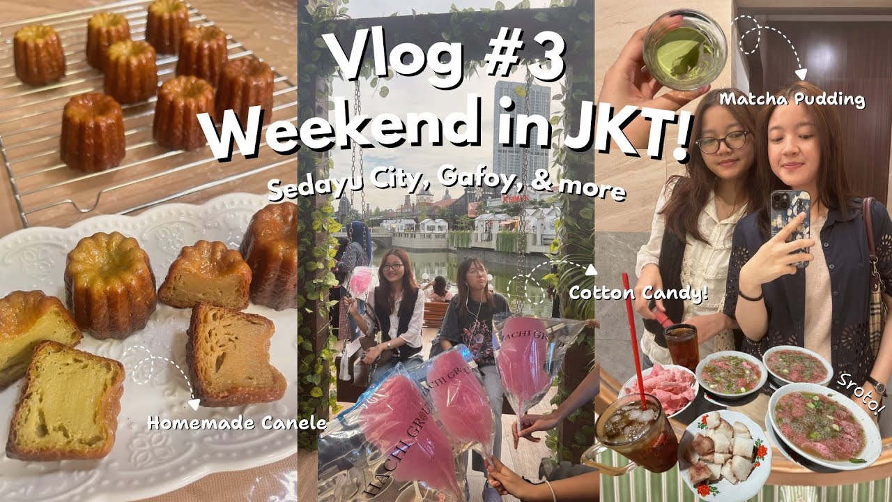 Vlog #3 LRT 🚈, Sroto 🥘, Hachi Grill 🥩, Sedayu City 🎡, & Gafoy 🎠