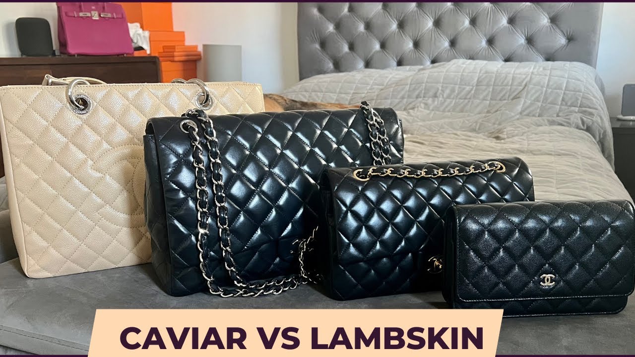 CHANEL CAVIAR VS LAMBSKIN - WHICH LEATHER IS BEST? | WEAR AND TEAR | DURABILITY