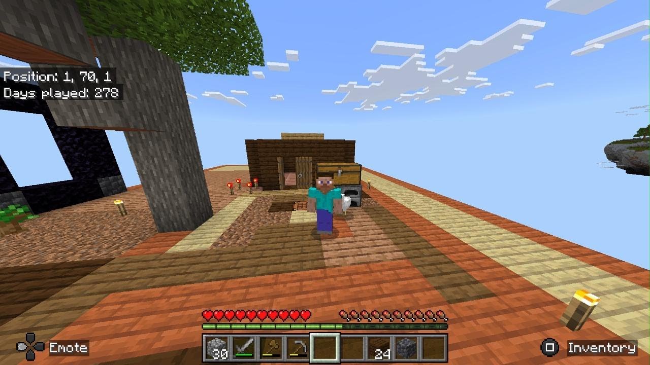 Going to the Nether! One block