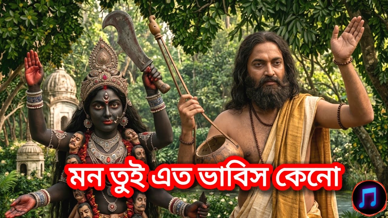 মন তুই এত ভাবিস কেনো। শ্যামা সঙ্গীত। Mon Tui Ato Vabis Kno । Shama Sangit । মা কালীর গান।