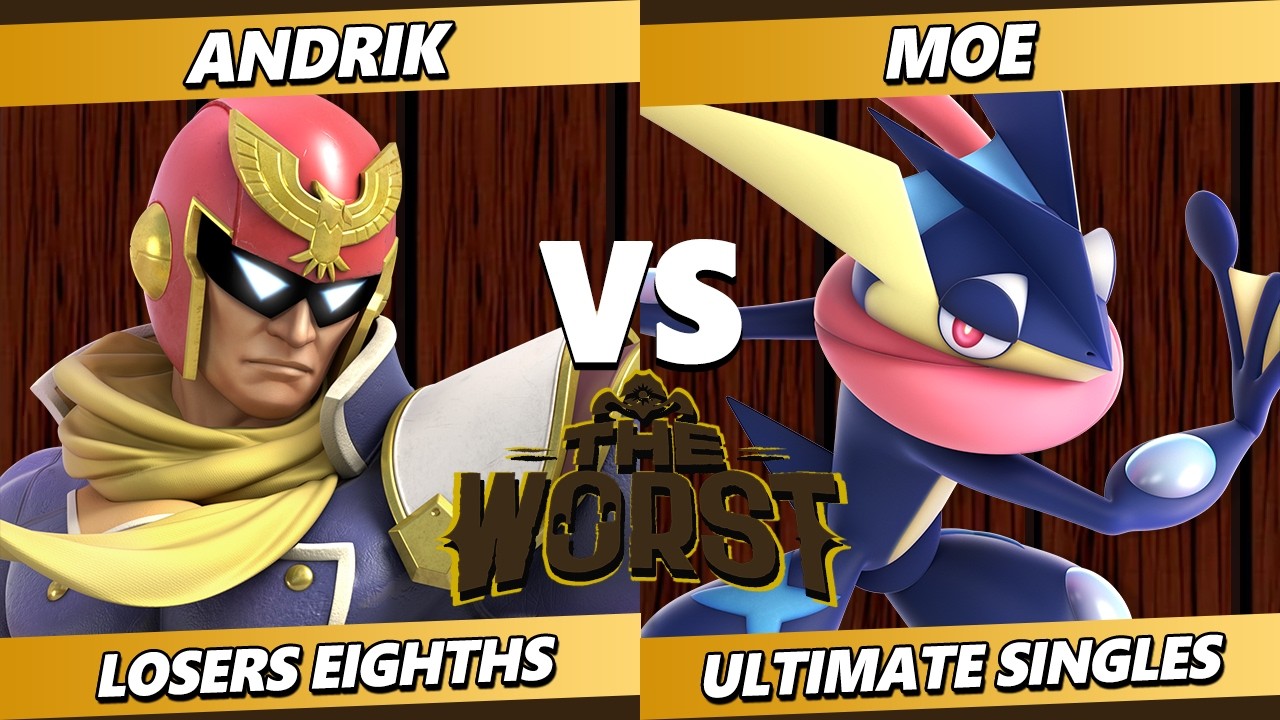 Топ-8 худших персонажей: Андрик (Капитан Фалькон) против Моэ (Грениндзя) в Smash Ultimate - SSBU