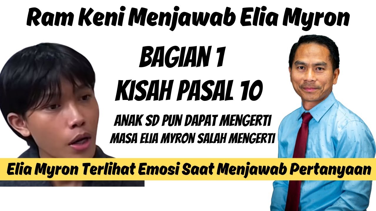Menjawab Elia Myron, bagian 1 @diskusiapologet