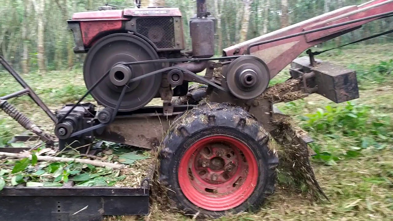 Alat pembersih kebun, mesin pembersih lahan, traktor mower