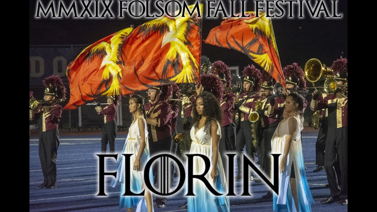 Florin High School Marching Band in 2019 Folsom Fall Festival