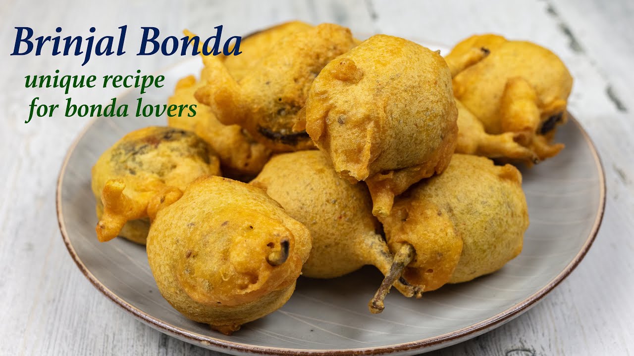 Unique South Indian bonda recipe - Baingan bonda 👌👌👌 | vankaya bonda | bandanekai bonda recipe