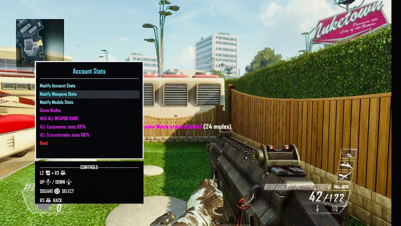 MENU BO2 PS4  + CAMO DIAMANT 💎 unlock all 