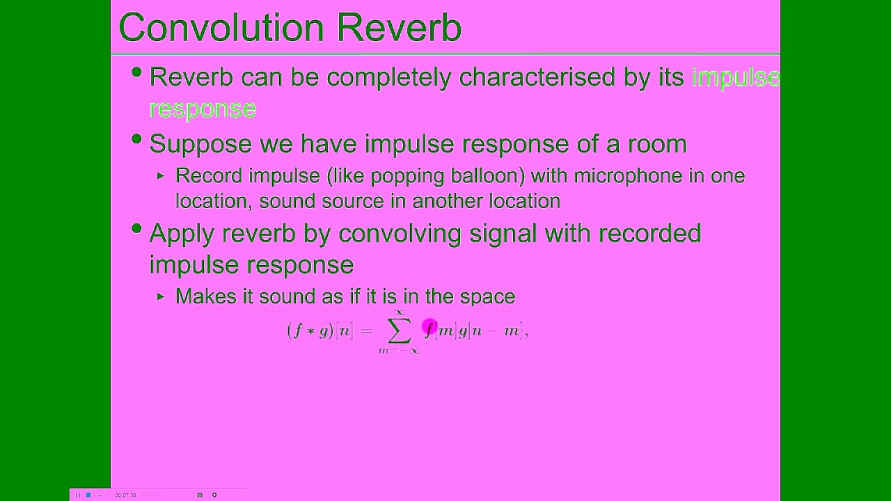 Reverb in the Web Audio API