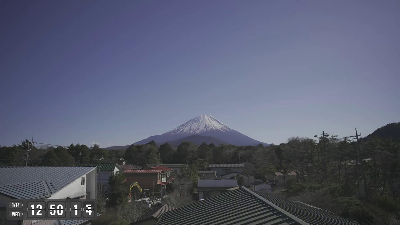 流星の富士山ライブカメラで星空観察！Meteor starry night Mount fuji live camera!