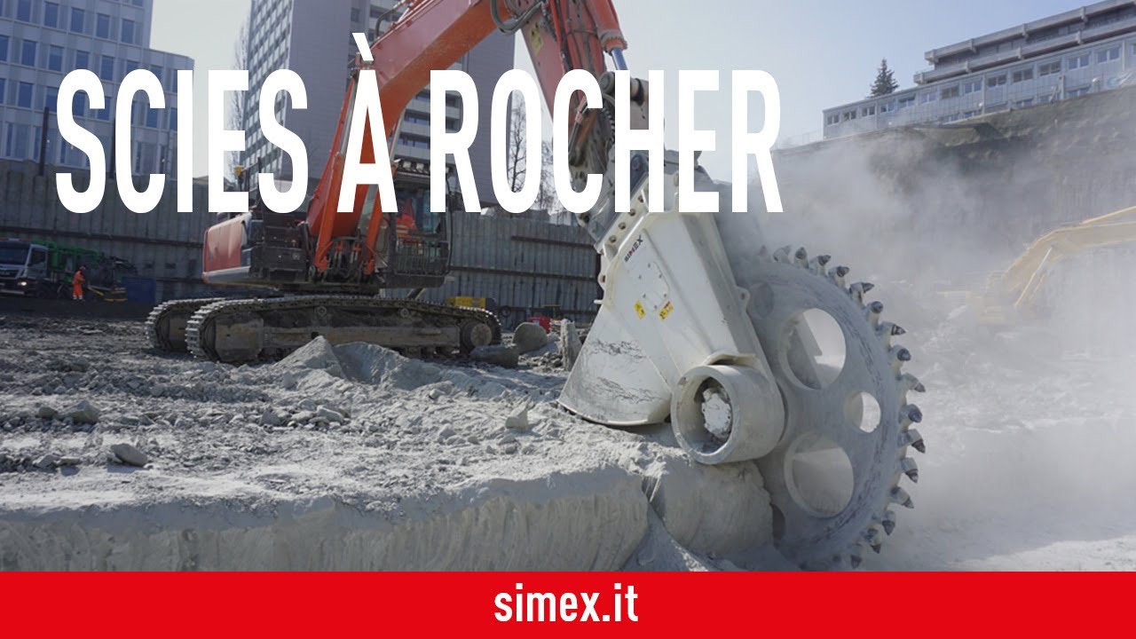 Scies à rocher RWE 100 - Travaux d'extension de l'hôpital de Lucerne, Suisse