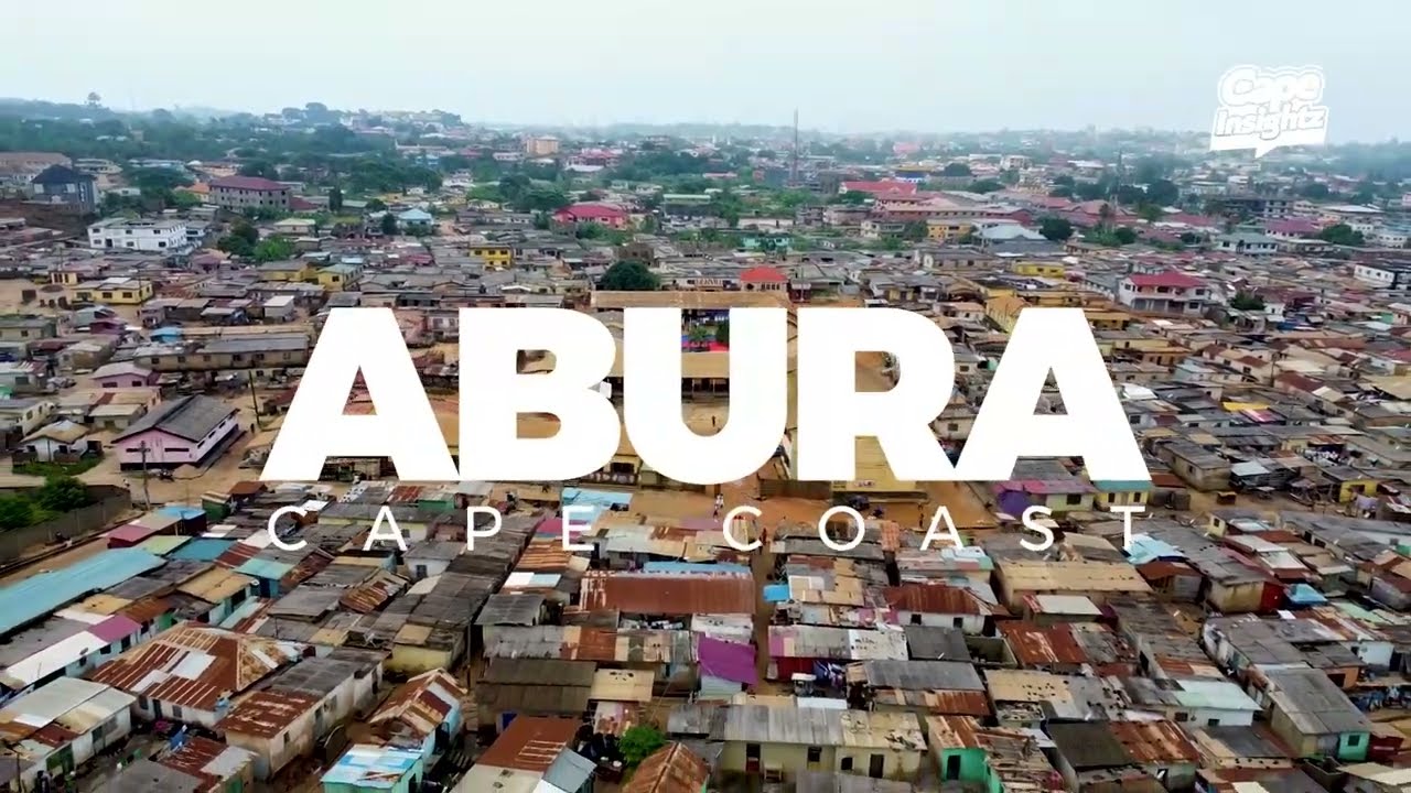 Cape Coast Abura in a Drone View leading way to the Stadium - Abura, a community in Cape Coast North
