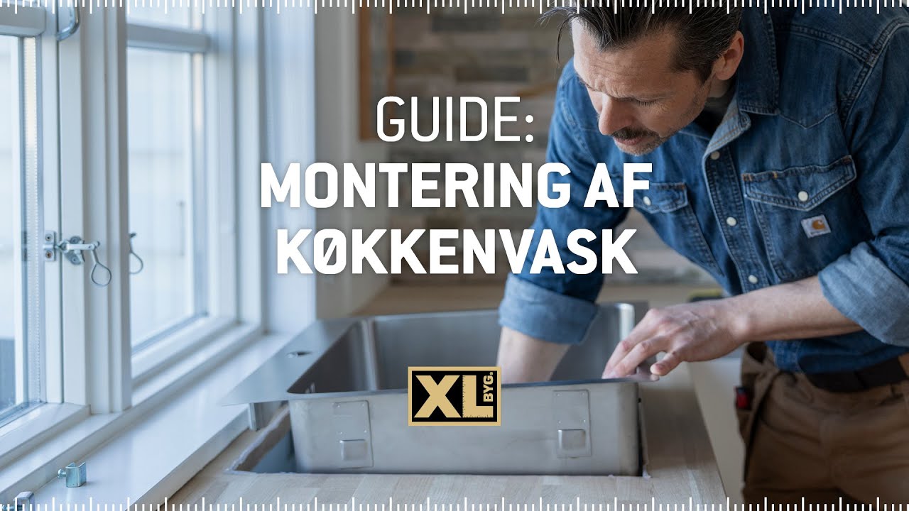 S&aring;dan monterer du k&oslash;kkenvask og afl&oslash;b &ndash; trin-for-trin DIY guide