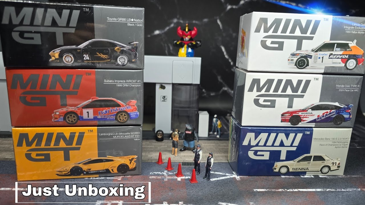 Toyota GR86 LB | Subaru Impreza WRC97 | Lamborghini LB-Silhouette WORKS MURCIELAGO GT Evo MiniGT Mix