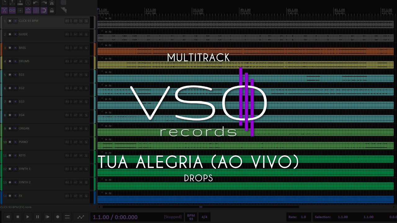 MULTITRACK - Tua Alegria (Ao Vivo) - DROPS