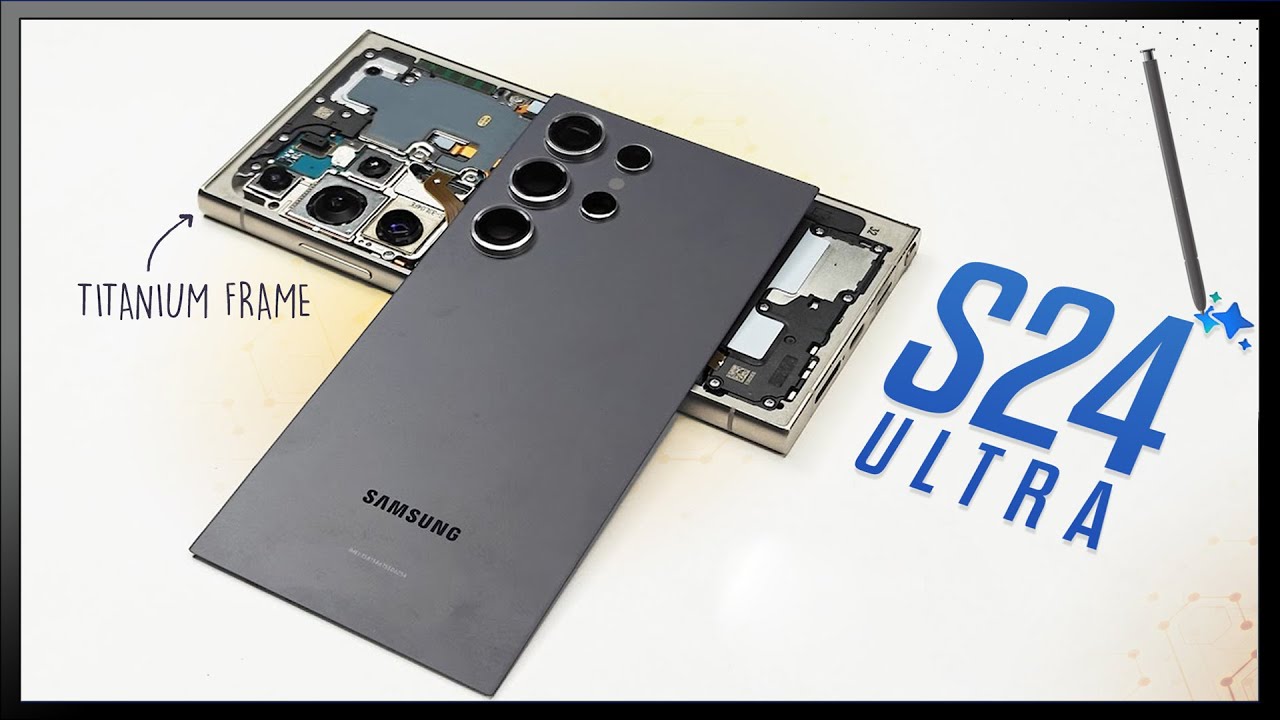 Видеообзор разборки и ремонта Samsung Galaxy S24 Ultra