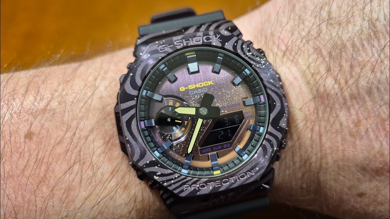 Casio G-Shock GM-2100MWG-1AJR Milky Way Galaxy Edition - unboxing, recenzja i porównanie [PL]