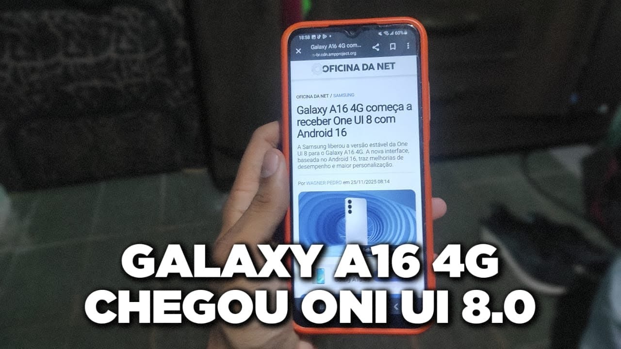 CHEGOU no BRASIL!! ONE UI 8.0 para GALAXY A16 4G