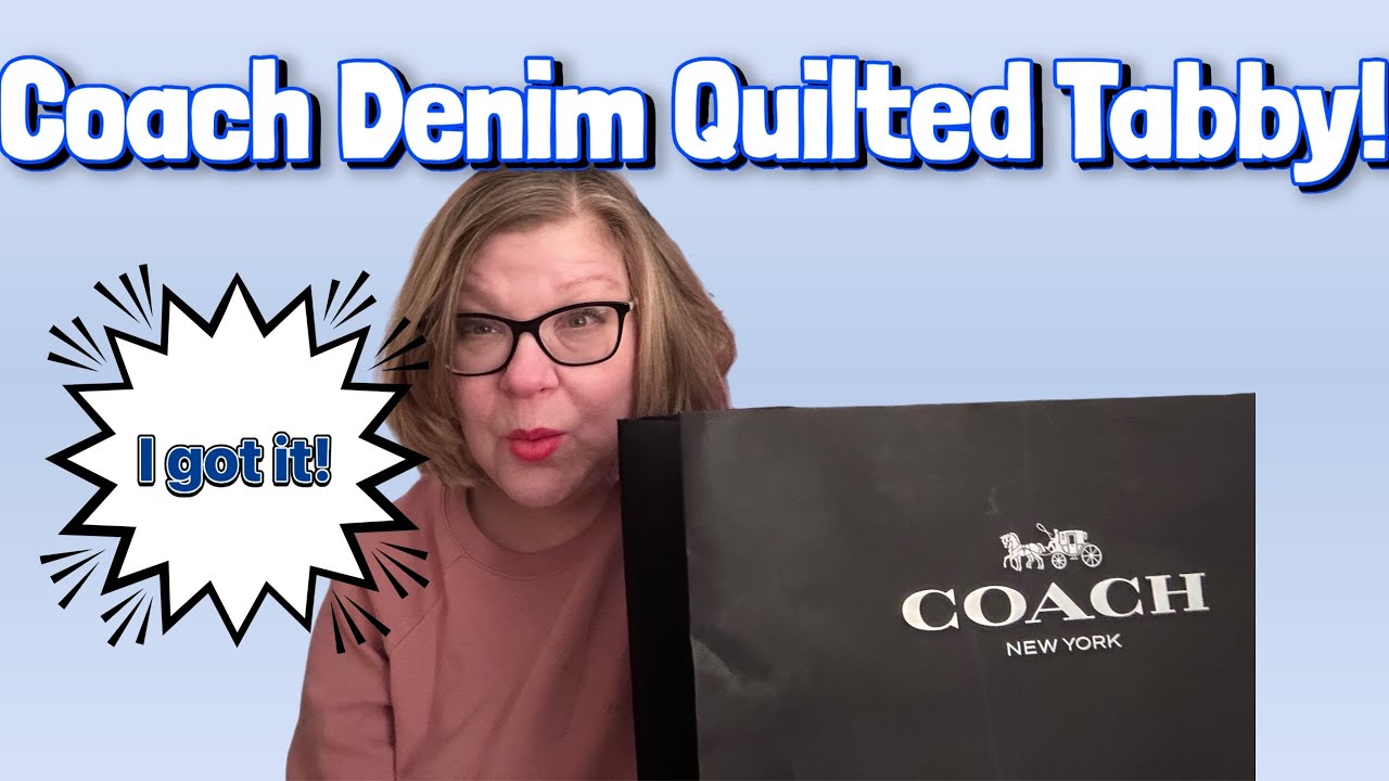 Coach Denim Quilted Tabby Unboxing!