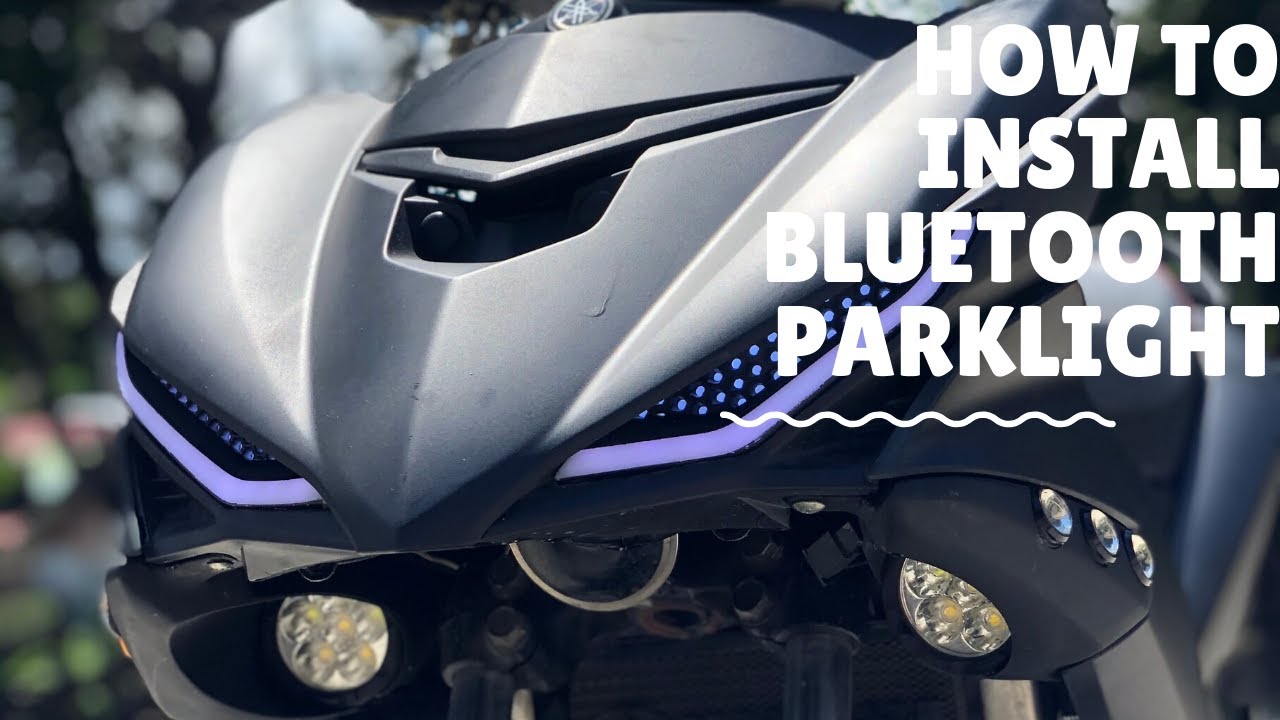 How to install BLUETOOTH AUDI LED/TALA LAMP/HONEYCOMB PARKLIGHT for SNIPER 150(tutorial)