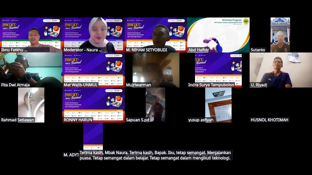 #1 Diklat Desain Pembelajaran PJOK Berbasis Multimedia dan Teknologi Edukasi