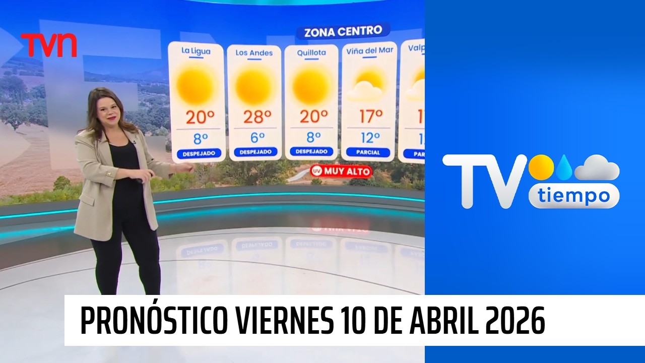 Pron&oacute;stico del tiempo: Viernes 10 de abril 2026 | TV Tiempo