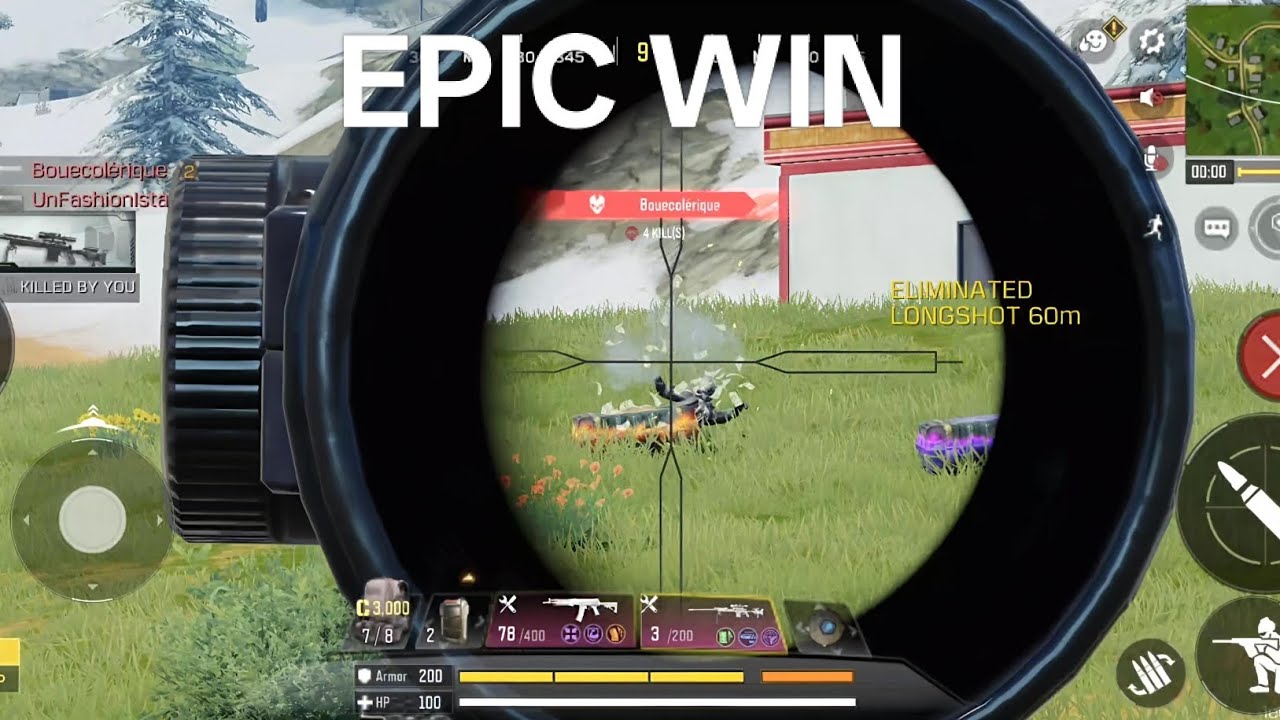 Call of duty Mobile BLACKOUT Gameplay UHD SNIPER SHOT DLQ33 AK117 