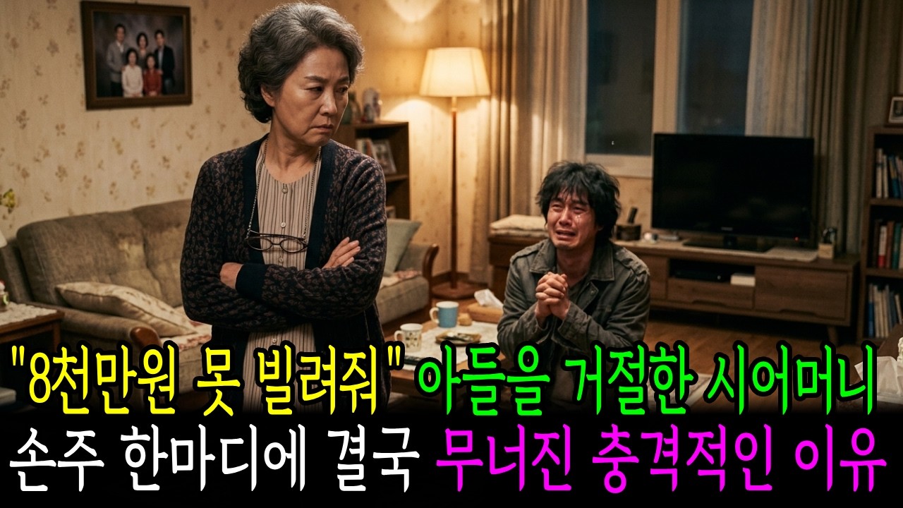 나를 요양원에 버리려던 아들과 며느리, 3년 뒤 8천만 원 빌려달라며 무릎 꿇은 사연