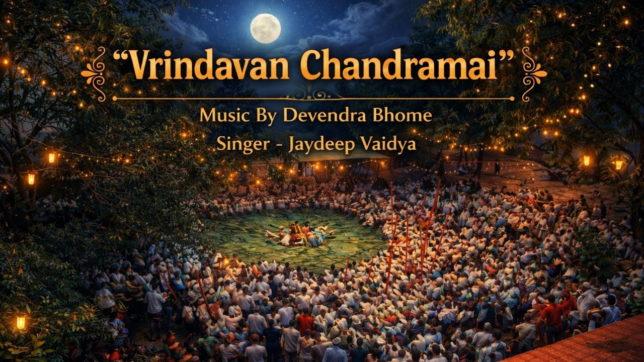 Vrindavan Chandramai Lyrical Video | Raas of Mulher | Devendra Bhome | Jaydeep Vaidya