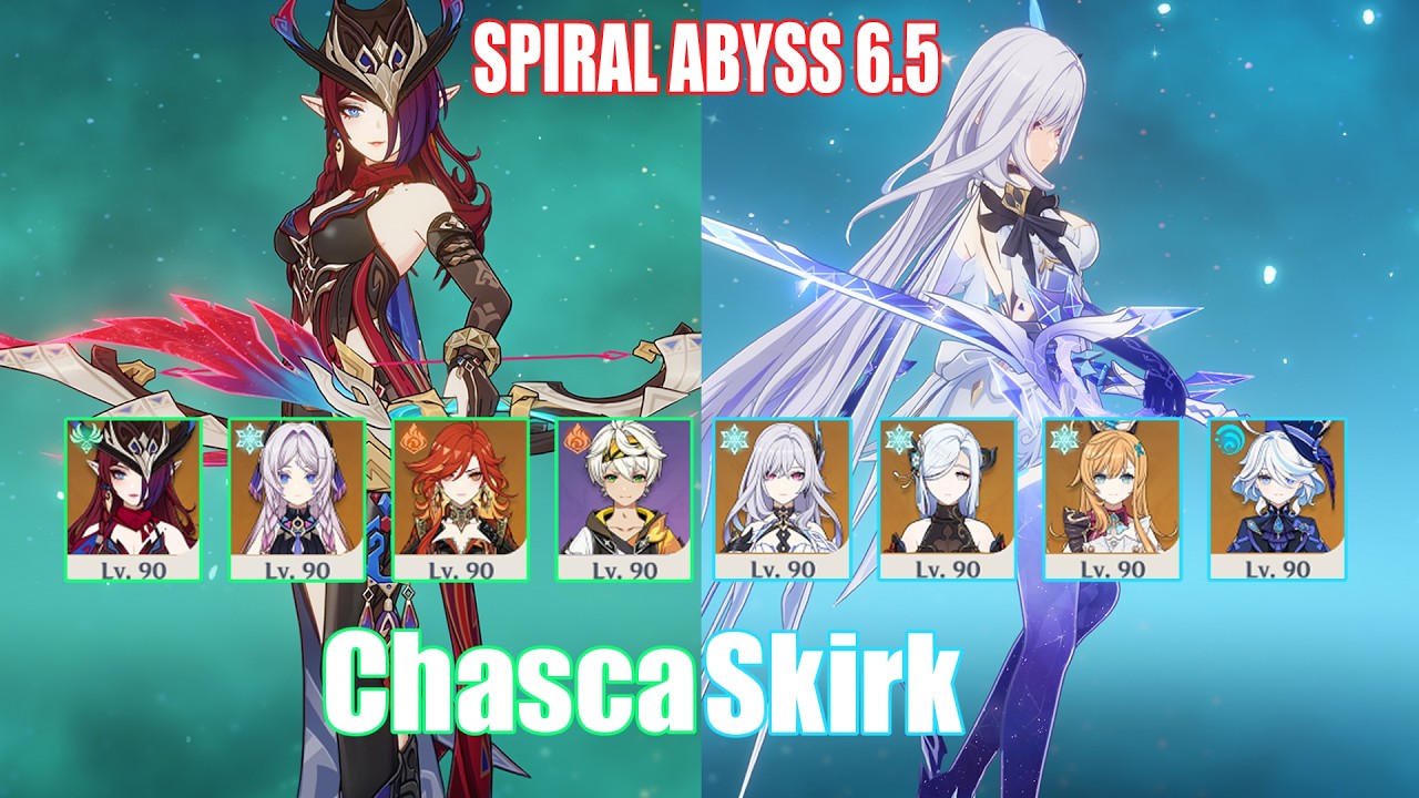 C0 Chasca & C0 Skirk | Spiral Abyss 6.5 | Genshin Impact