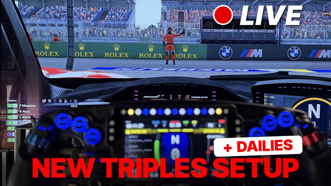 NEW Triple Screen Setup LIVE! !triples | Le Mans Ultimate Live
