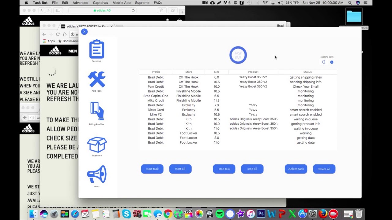 AIO Mac Bot Cooks Yeezy 350 V2 Beluga 2.0!! (2 pairs)
