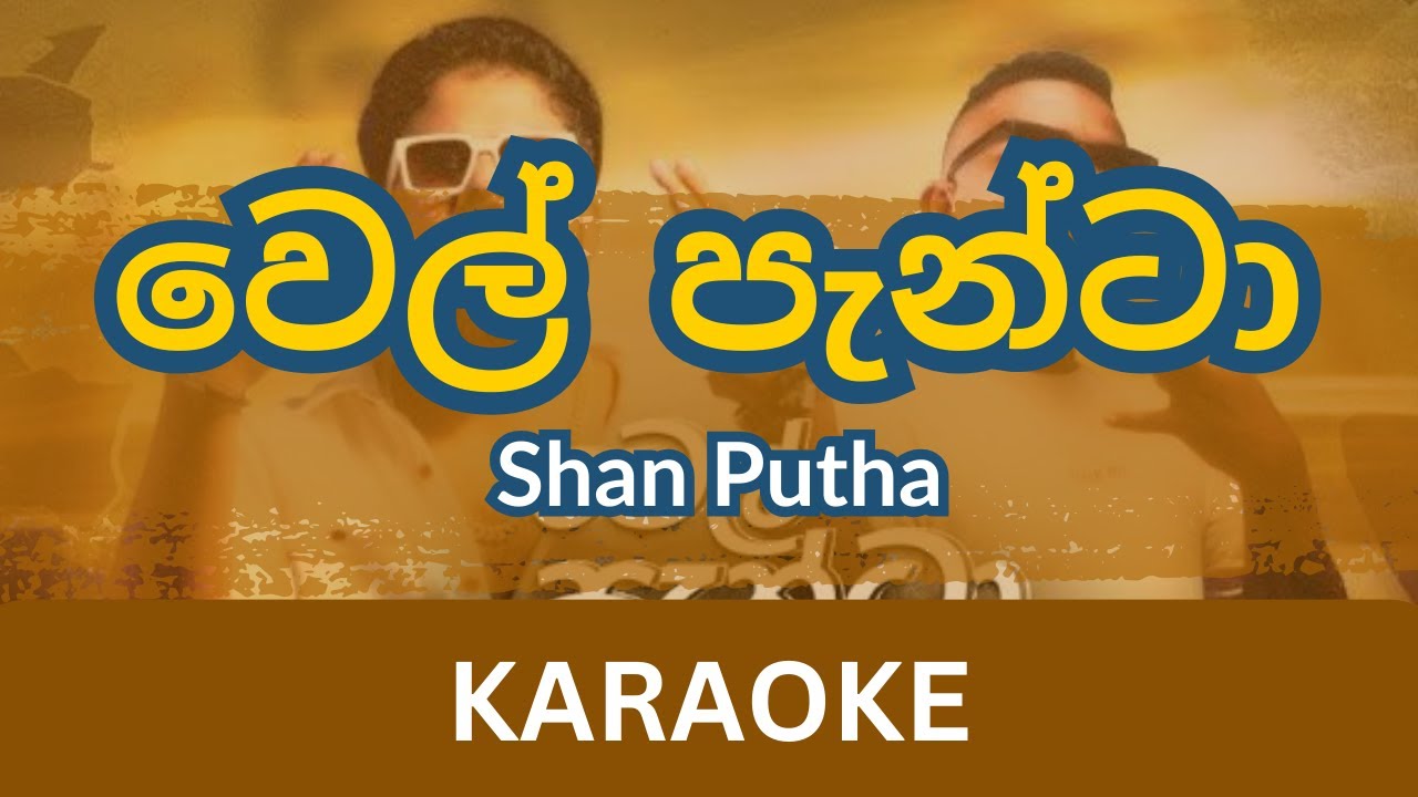 Wel Panta Karaoke | Shan Putha | Dr.BSKing | Without Voice | Instrumental