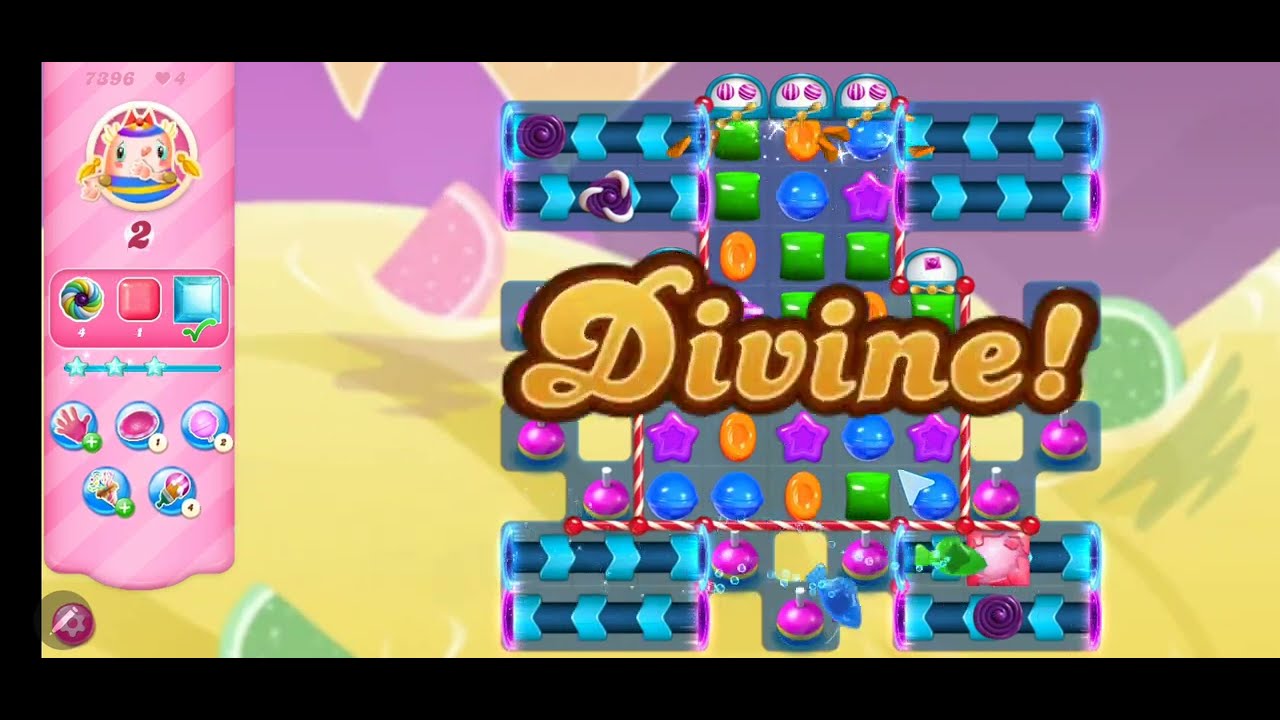 Candy Crush Saga Level 7396 Sugar Stars! UFOlicious!