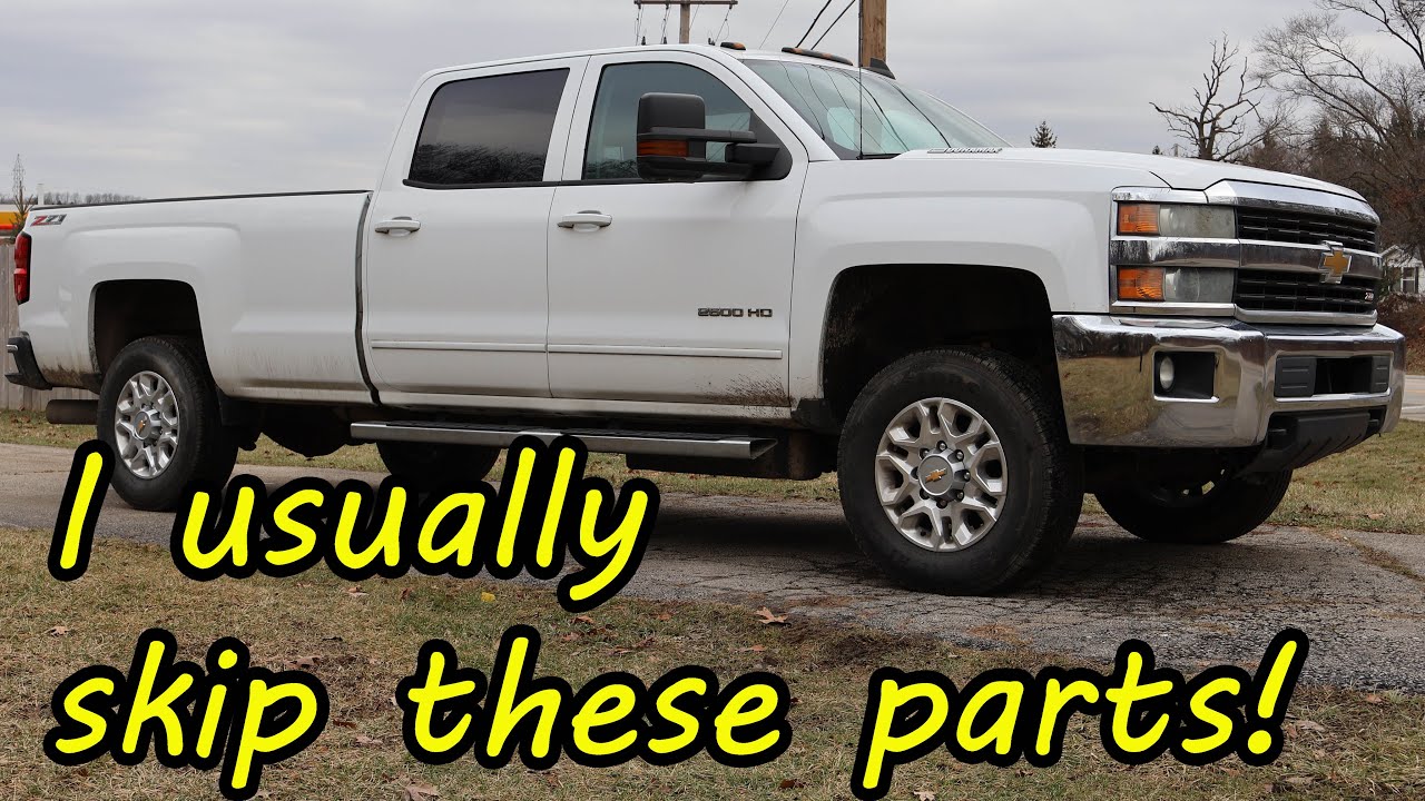 I decided to do some work on the Chevy Silverado Duramax build that I don't normally do!