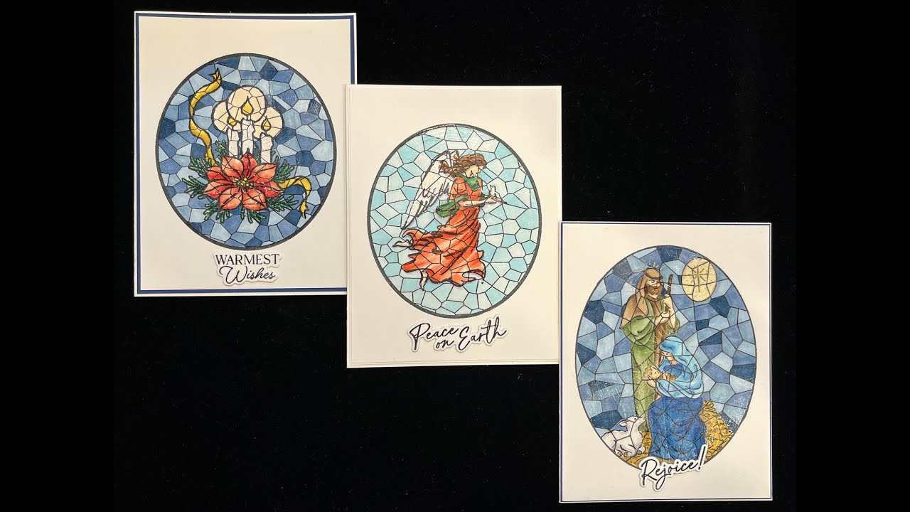 How to Make Christmas Stained Glass Cards