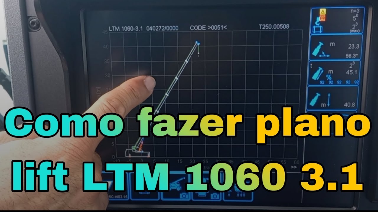 Guindaste LTM1060 3.1Fazendo plano na prática.@turmadoguindastenaeuropa.1741