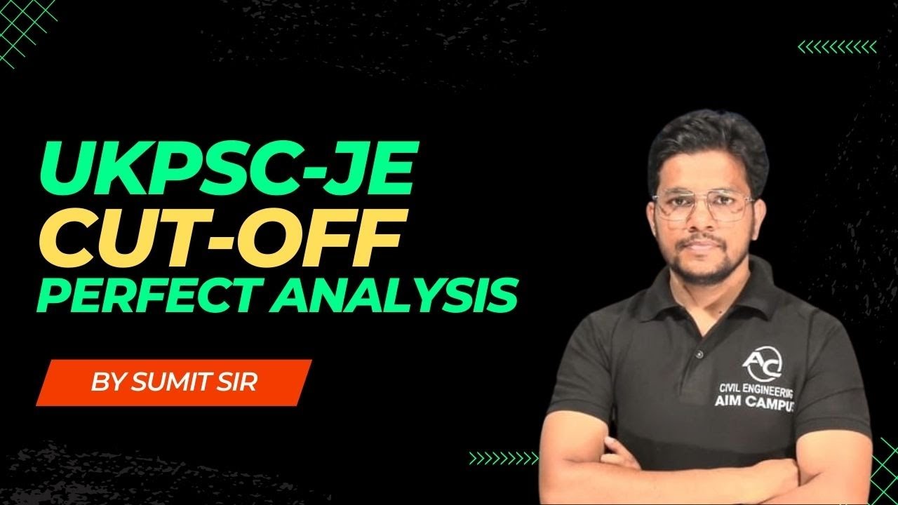 UKPSC JE #CUTOFF PERFECT ANALYSIS  #AIMCAMPUSOFFICIAL #ukpscje2023 #ukpscje